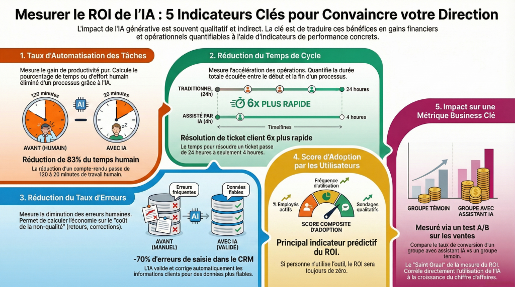 5 indicateurs cles ROI IA