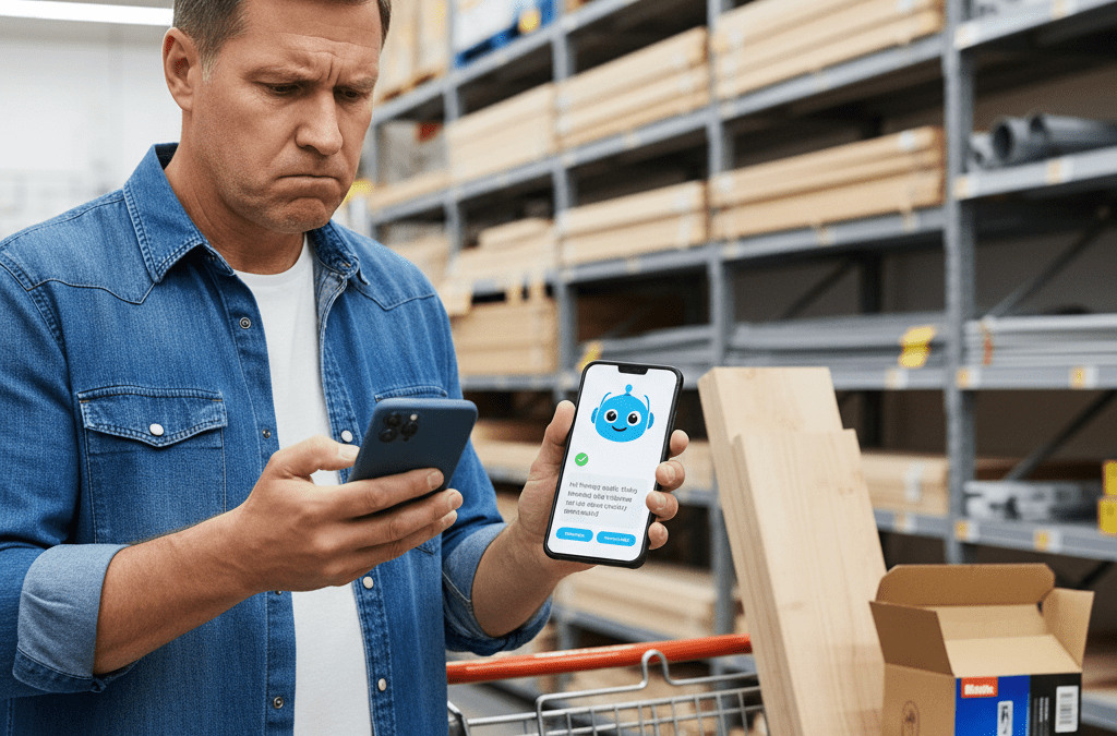 Le Vendeur Expert dans votre Poche : Comment une grande enseigne de bricolage a Réduit de 25% l&rsquo;Abandon de Panier