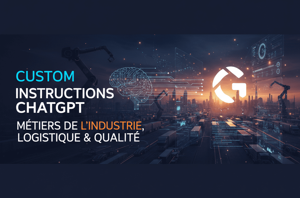 Custom Instructions ChatGPT pour les métiers de l’Industrie, de la Logistique et de la Qualité