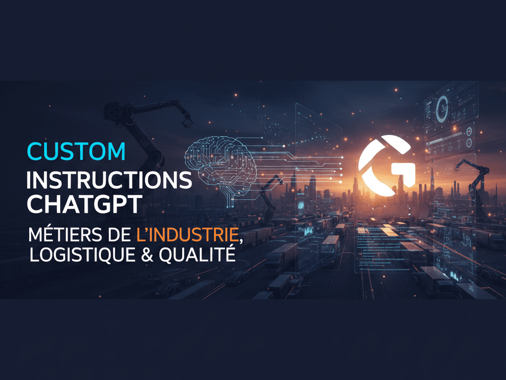 Custom Instructions ChatGPT pour les métiers de l’Industrie, de la Logistique et de la Qualité