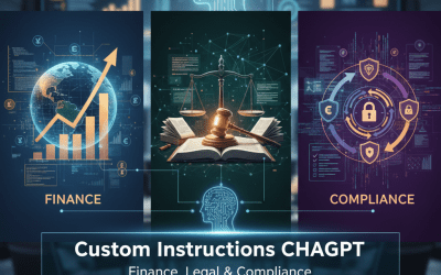 Custom Instructions ChatGPT pour les métiers de la Finance, du Juridique et de la Conformité
