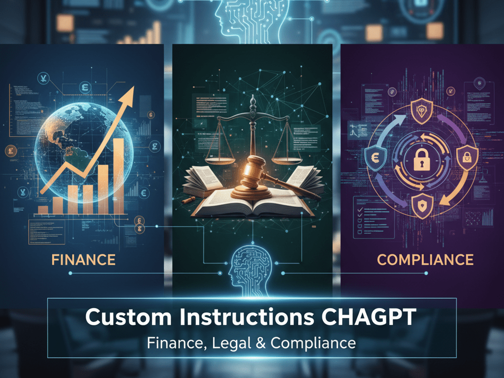 Custom Instructions ChatGPT pour les métiers de la Finance, du Juridique et de la Conformité