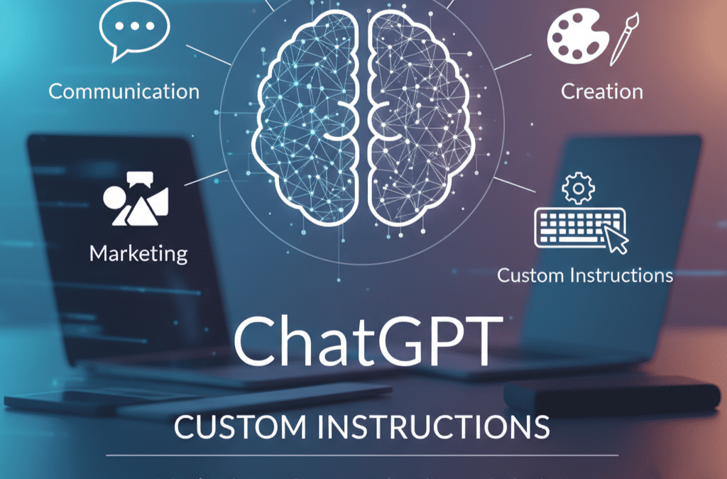 Custom Instructions ChatGPT pour les métiers du Marketing, de la Communication et de la Création