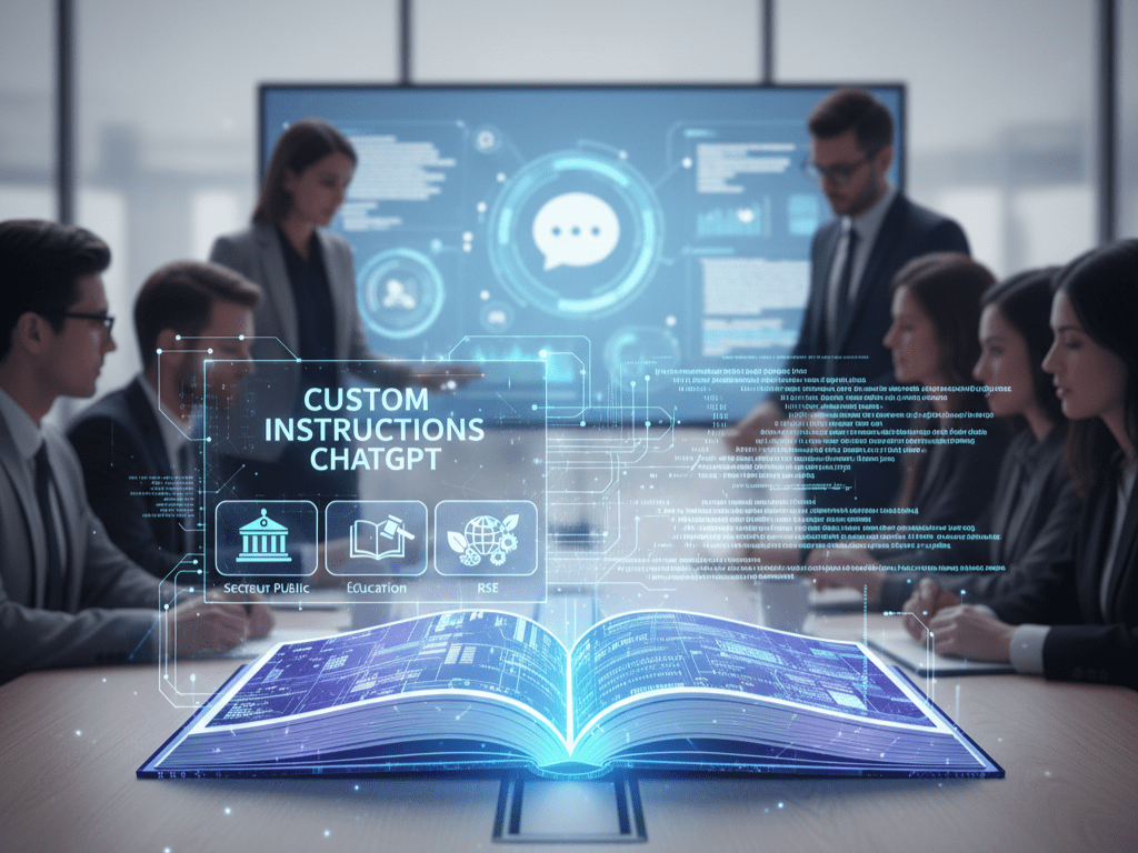 Custom Instructions ChatGPT pour les métiers du Secteur Public, de l’Éducation et du RSE