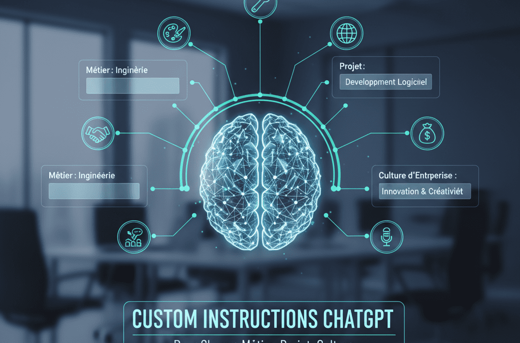Personnaliser l’intelligence artificielle pour chaque métier, chaque projet et chaque culture d’entreprise avec les custom instructions de CHATGPT