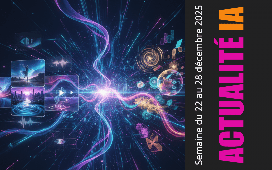 L&rsquo;Évolution Rapide de l&rsquo;IA Multimodale et Générative : Top 5 Nouvelles de la Semaine 22 au 28 décembre 2025