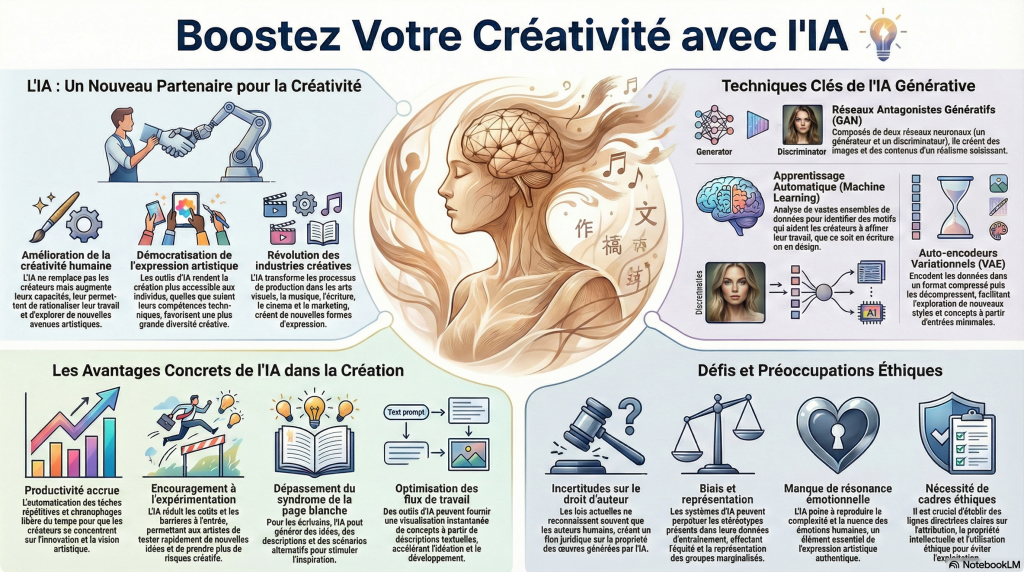 Boostez Votre Creativite avec lIA infographie